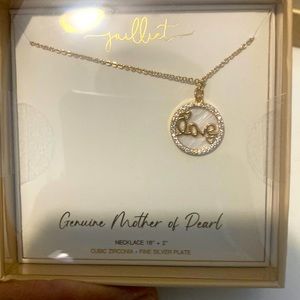 Julliet Necklace Cubic Zirconia Silver Plate NWT